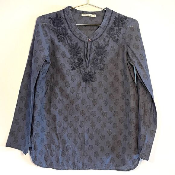 Kookai Embroidered Tunic Top   - Picture 1 of 10